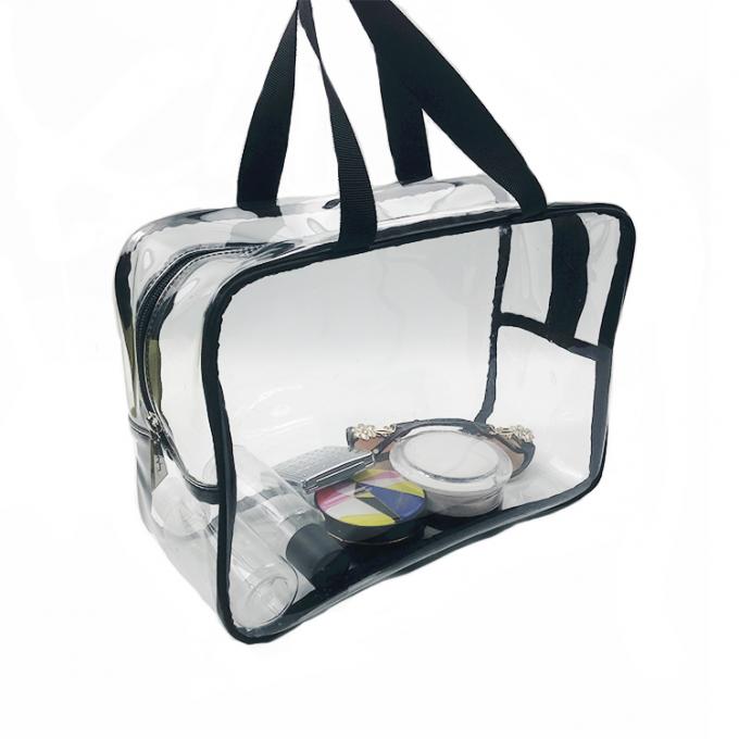 Bolsa clara transparente impermeável plástica do totalizador do arti'culo de tocador da nadada da praia do curso do PVC da forma feita sob encomenda