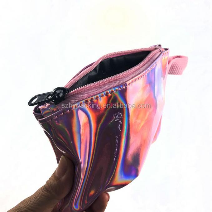 saco cosmético holográfico do plutônio do holograma feito sob encomenda por atacado da forma
