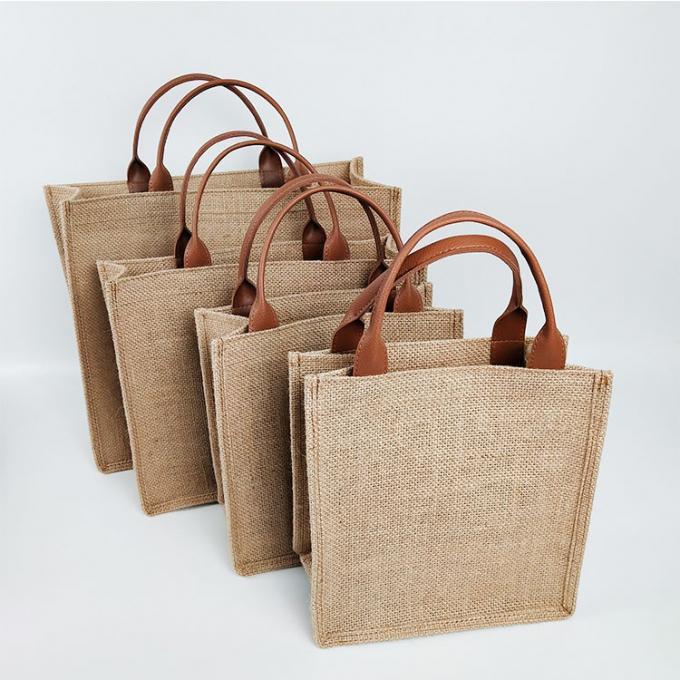 O costume do fabricante de China imprimiu a fonte de alimentação de linho da juta do saco de compras de totalizador do algodão dos sacos com grande preço