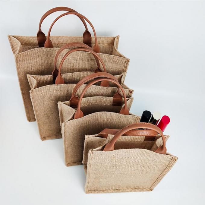 O costume do fabricante de China imprimiu a fonte de alimentação de linho da juta do saco de compras de totalizador do algodão dos sacos com grande preço