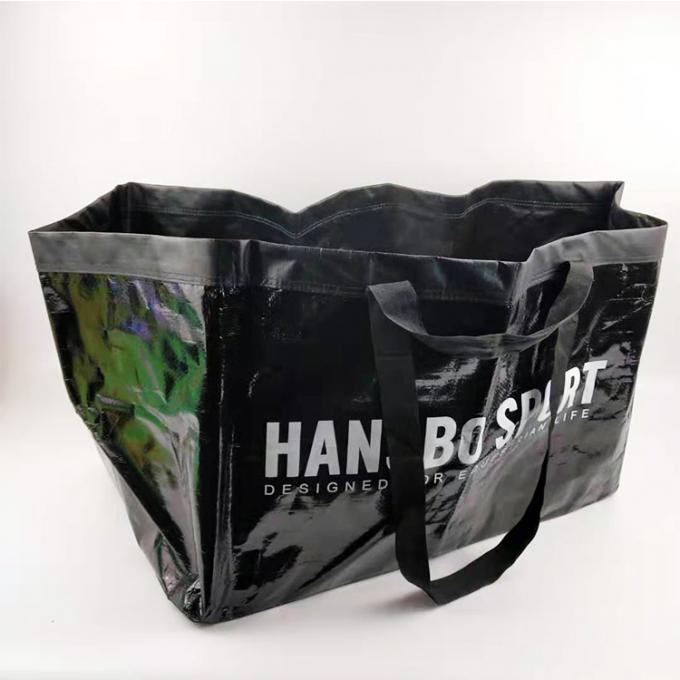 De alta qualidade reciclado laminou o armazenamento tecido Carry Moving Bag da lavanderia do saco dos PP polipropileno impermeável