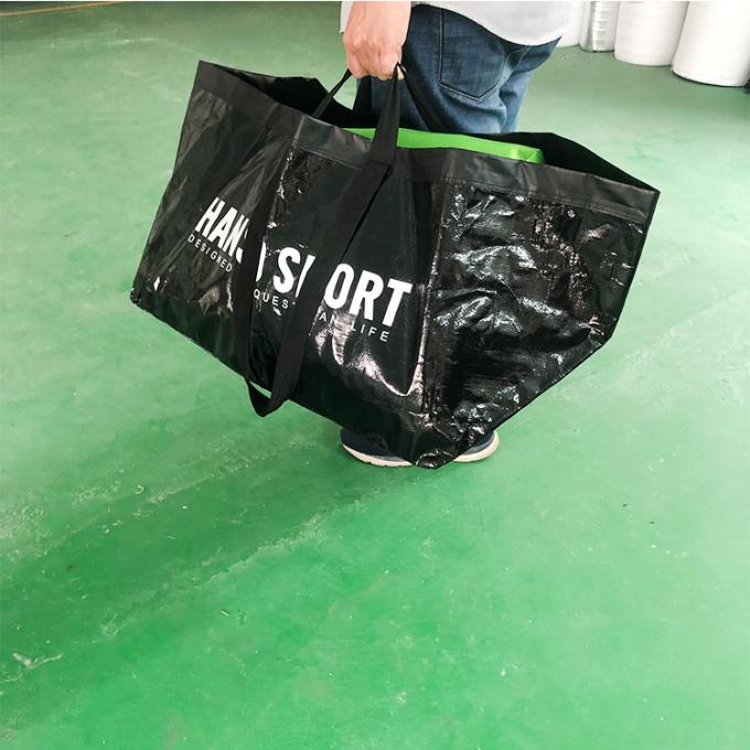 De alta qualidade reciclado laminou o armazenamento tecido Carry Moving Bag da lavanderia do saco dos PP polipropileno impermeável