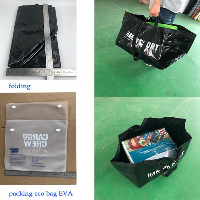 De alta qualidade reciclado laminou o armazenamento tecido Carry Moving Bag da lavanderia do saco dos PP polipropileno impermeável