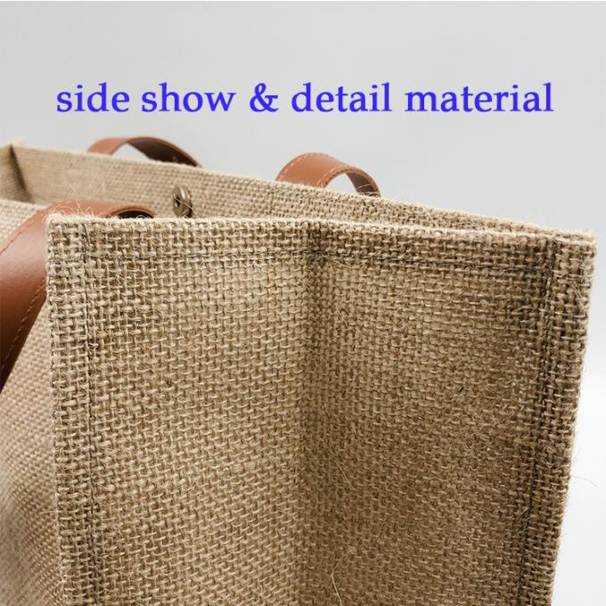 Saco de linho orgânico Ecofriendly por atacado do punho da praia de serapilheira das compras na mercearia da juta do cânhamo da cubeta feita sob encomenda da forma da promoção